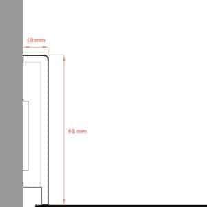 Floorify soklová lišta štandardná - profil