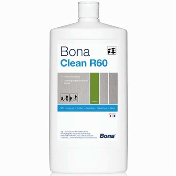 Bona Clean R60 1L- čistič na elastické podlahové krytiny, PVC, LVT