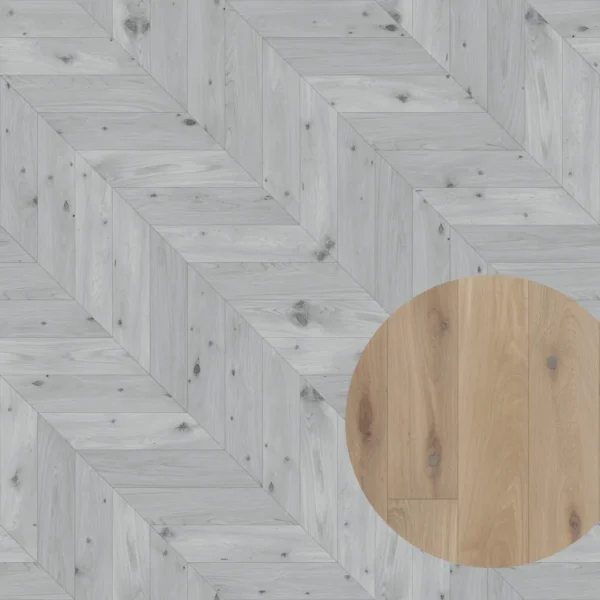Esco Chevron Kolonial Prirodna biela